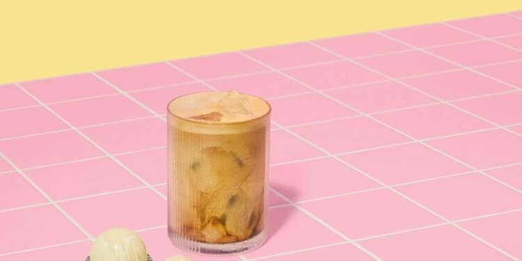 Salted Caramel Coconut Iced Latte