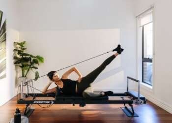 At home reformer Pilates machine