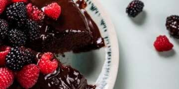 healthy easter chocolate cake