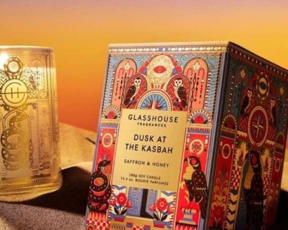 Glasshouse Fragrances Dusk At The Kasbah Soy Candle