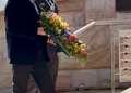 Normie Rowe AM lays a wreath at Currumbin Palm Beach RSL on Vietnam Veterans Day. One of more than 18,000 young men conscripted by ballot, Normie served with the 3rd Cavalry Regiment – described in Peter Scott's address as "one of the most dangerous places to be in the Vietnam War".
